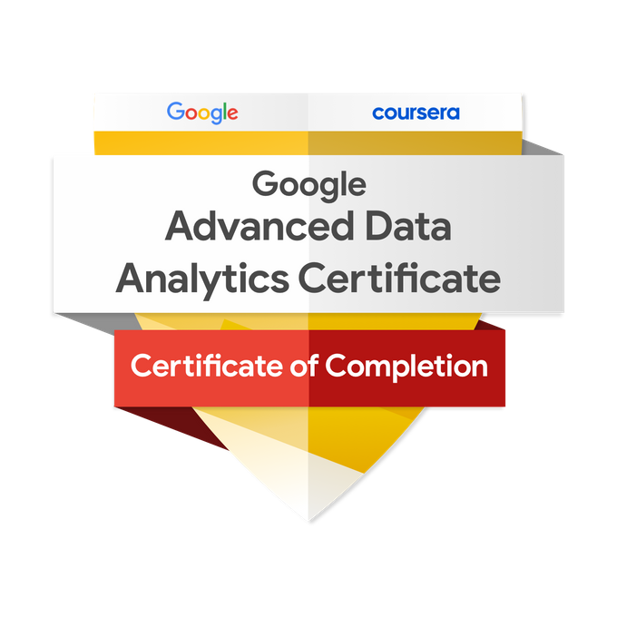 Google Advanced Data Analyst Badge